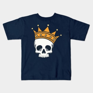 King Skull with Crown Kids T-Shirt